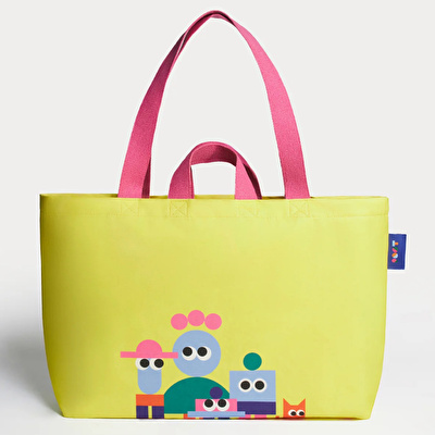 ROOT Sarı & Root Karakterler Kanvas Çanta