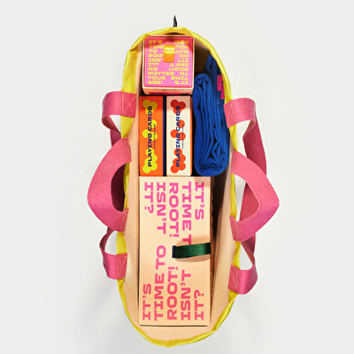 ROOT Sarı & Root Karakterler Kanvas Çanta