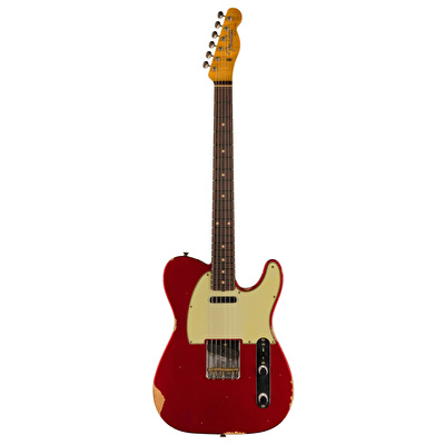 FENDER Custom Shop Limited Edition 1960 Telecaster Relic Gülağacı Klavye Aged Candy Apple Red Elektro Gitar