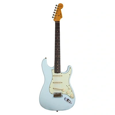 FENDER Custom Shop S20 Limited Edition 1960 Stratocaster Journeyman Relic Super Faded Aged Sonic Blue Elektro Gitar