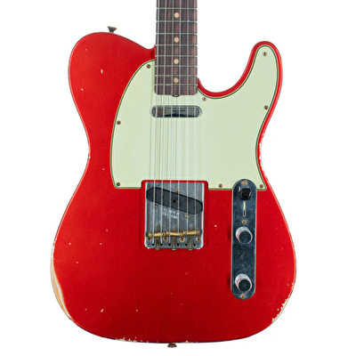 FENDER Custom Shop S21 Limited Edition 1961 Telecaster Relic Gülağacı Klavye Aged Candy Apple Red Elektro Gitar