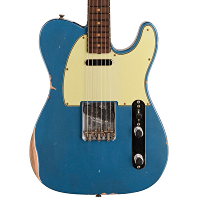 FENDER Custom Shop Limited Edition 1960 Telecaster Relic Gülağacı Klavye Aged Lake Placid Blue Elektro Gitar