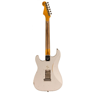 FENDER Custom Shop Limited Edition Ancho Poblano Stratocaster Akçağaç Klavye Relic Opaque White Blonde Elektro Gitar