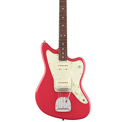 Fender American Professional Classic Jazzmaster Gülağacı Klavye Faded Dakota Kırmızı Elektro Gitar