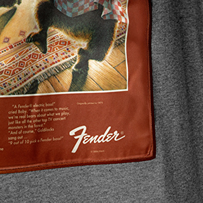 FENDER® Goldilocks and the Three Bears Antrasit T-Shirt