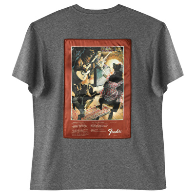 FENDER® Goldilocks and the Three Bears Antrasit T-Shirt