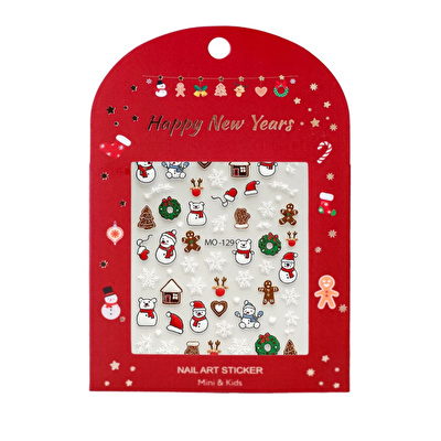 MINI & KIDS - Nail Sticker Snowman