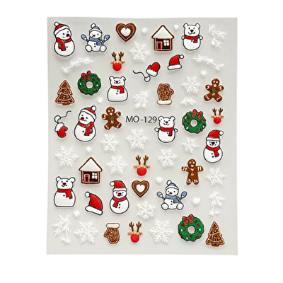 MINI & KIDS - Nail Sticker Snowman