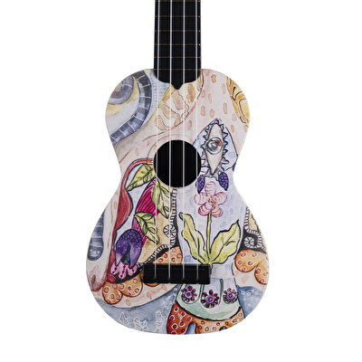 Karin Balık Desenli Soprano Ukulele
