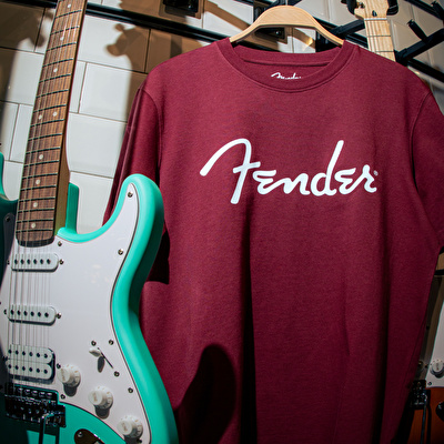 FENDER® Spaghetti Logo Bordo T-Shirt