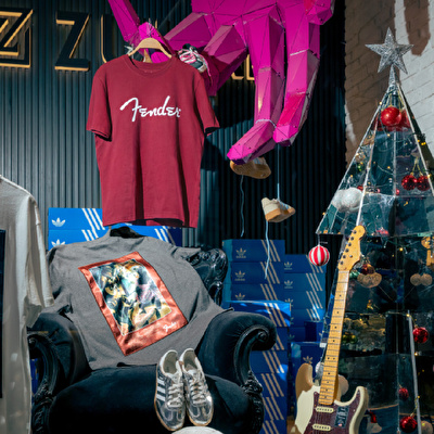 FENDER® Spaghetti Logo Bordo T-Shirt