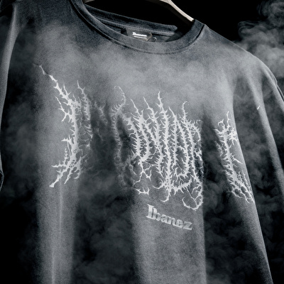 IBANEZ T-Shirt Iron Label Siyah