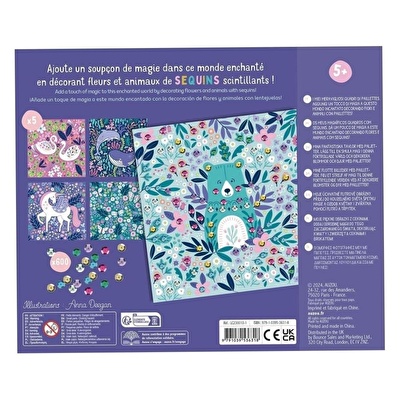 AUZOU  Parıltılı Sanat Seti - 600 Renkli Pul