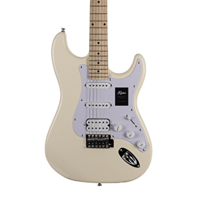 KOZMOS KGP-STG20HSS-OWH Beyaz Elektro Gitar + UNIQUE-MINI-BK 10W Amfi Başlangıç Paketi