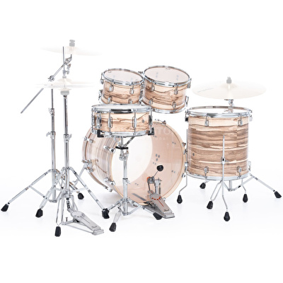 PEARL DMP925S/C889 Decade Maple Matte Racing Red 5 Parça (20B/10T/12T/16F/14S) Aksamlı Akustik Davul Seti