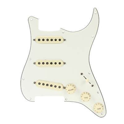 Fender Strat Custom Shop Fat 50s SSS Parchment 11 Hole PG Manyetikli Pickguard Seti