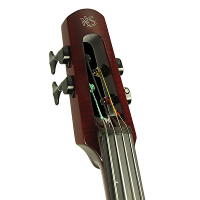 NS DESIGN WAV5C-CO-TR Transparan Kırmızı Elektro Çello (5 Telli)