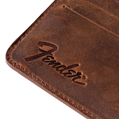 FENDER® Deri Kahverengi Kartlık