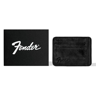 FENDER® Deri Siyah Kartlık