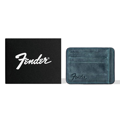 FENDER® Deri Zeytin Yeşili Kartlık