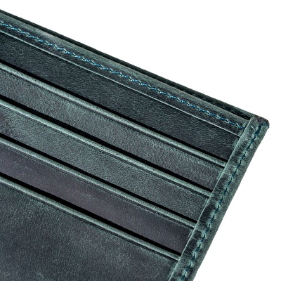 FENDER® Deri Zeytin Yeşili Cüzdan