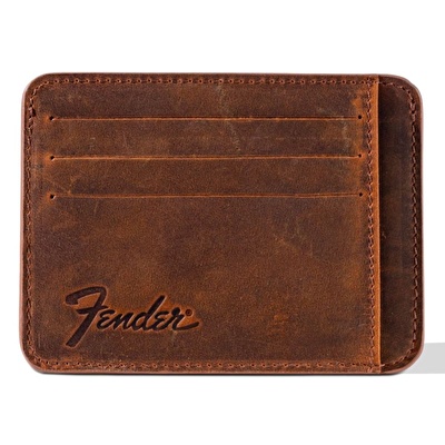 FENDER® Deri Kahverengi Kartlık