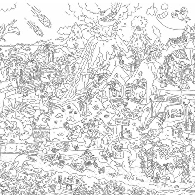 OMY Boyama Posteri - Dinos