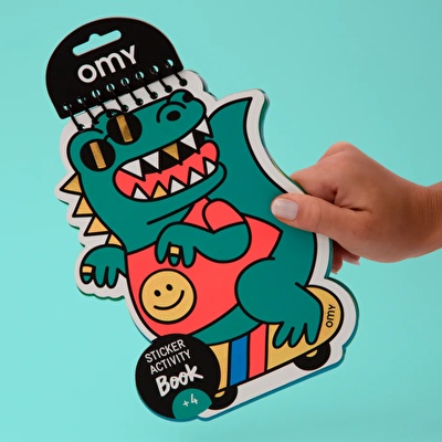 OMY Sticker Activity Not Defteri - Dino