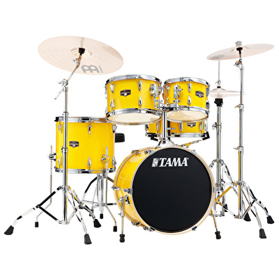 TAMA IP58H6W-ELY - Imperialstar Electric Yellow 5 Parça (18B/10T/12T/14F/14S) Aksamlı Akustik Davul Seti