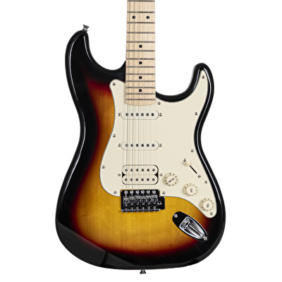 Trion TGP-112-SB Aksesuar ve Amfi Dahil Sunburst Elektro Gitar Seti
