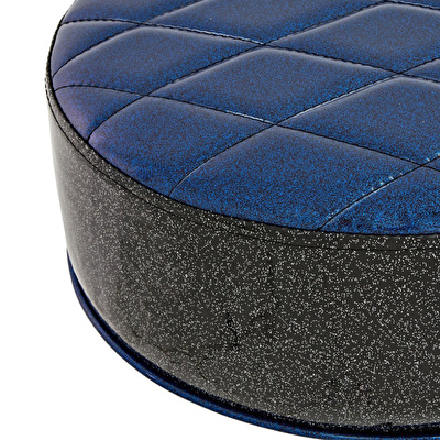 NATAL H-ST-DTBB - Mavi Davul Taburesi (Siyah Yan Detaylı)