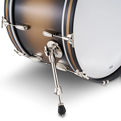 SLINGERLAND Radio King Outfit Black & Gold Lacquer 5 Parça (22B/10T/12T/16F/14S) Akustik Davul Seti