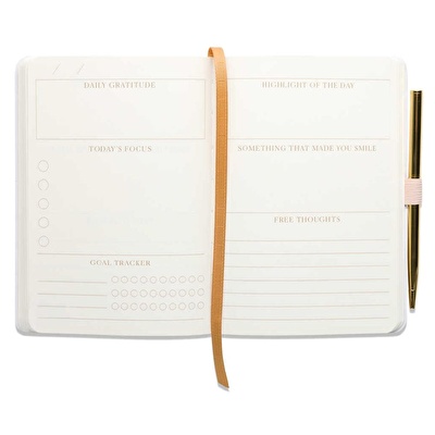 DESIGNWORKS INK Kalemli Not Defteri Turuncu - Pause