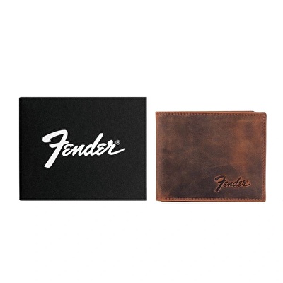 FENDER® Deri Kahverengi Cüzdan