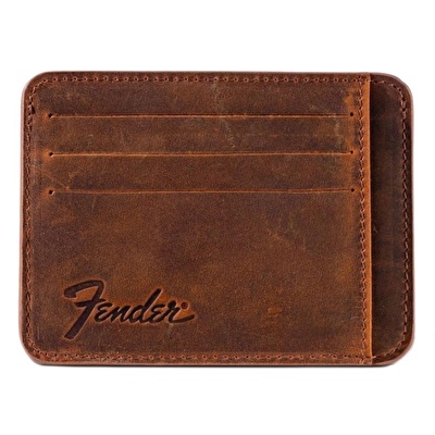FENDER® Deri Kahverengi Kartlık
