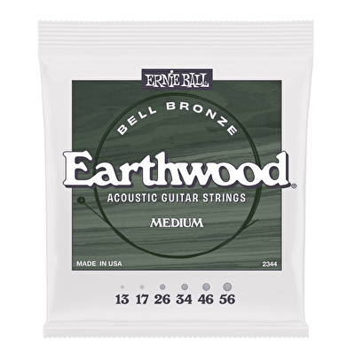 ERNIE BALL Earthwood Bell Bronze Medium 13-56 Akustik Gitar Teli