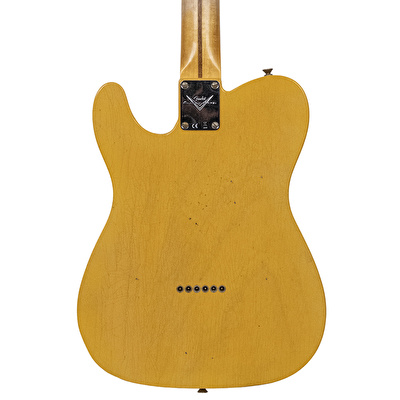 Fender Custom Shop 1951 Nocaster Journeyman Relic Akçaağaç Klavye Aged Nocaster Blonde Elektro Gitar