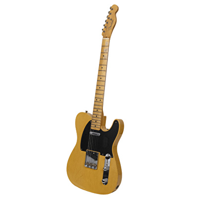 Fender Custom Shop 1951 Nocaster Journeyman Relic Akçaağaç Klavye Aged Nocaster Blonde Elektro Gitar