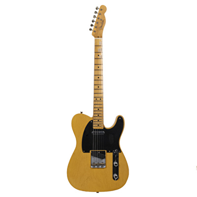 Fender Custom Shop 1951 Nocaster Journeyman Relic Akçaağaç Klavye Aged Nocaster Blonde Elektro Gitar