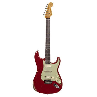 Fender Custom Shop 1962 Stratocaster Relic Gülağacı Klavye Aged Seminole Red Elektro Gitar