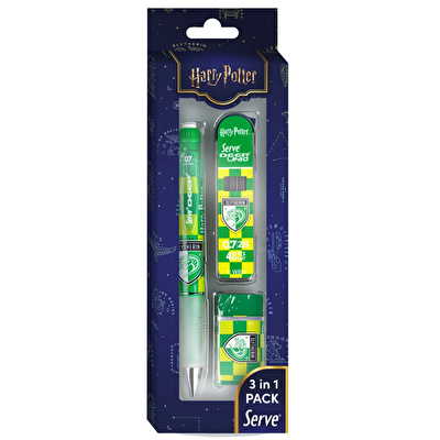SERVE Harry Potter Slytherin Damalı Uçlu Kalem Seti