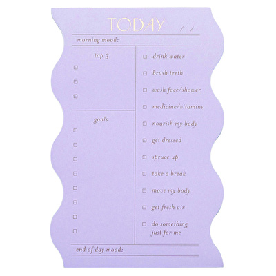 DESIGNWORKS INK Wavy Gündelik Lila Notluk