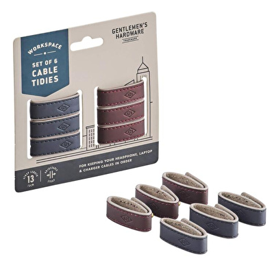 GENTLEMEN'S HARDWARE Kablo Toplayıcı (Altılı Set)