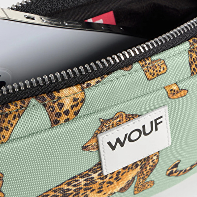 WOUF Emerald Leopard Mini Çanta - Telefon Çantası