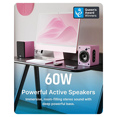 Majority D50X Raf Tipi Hoparlör - Pembe