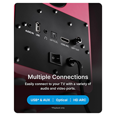 Majority D50X Raf Tipi Hoparlör - Bordo