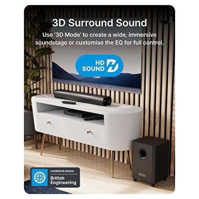 Majority Naga 60 Plus Wireless Sub Soundbar