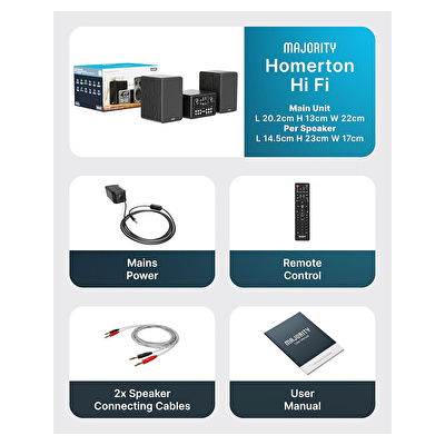 Majority Homerton HiFi Müzik Seti