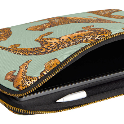 WOUF Emerald Leopard Ipad Sleeve