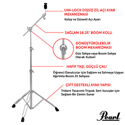 PEARL BC-830 Boom Zil Standı
